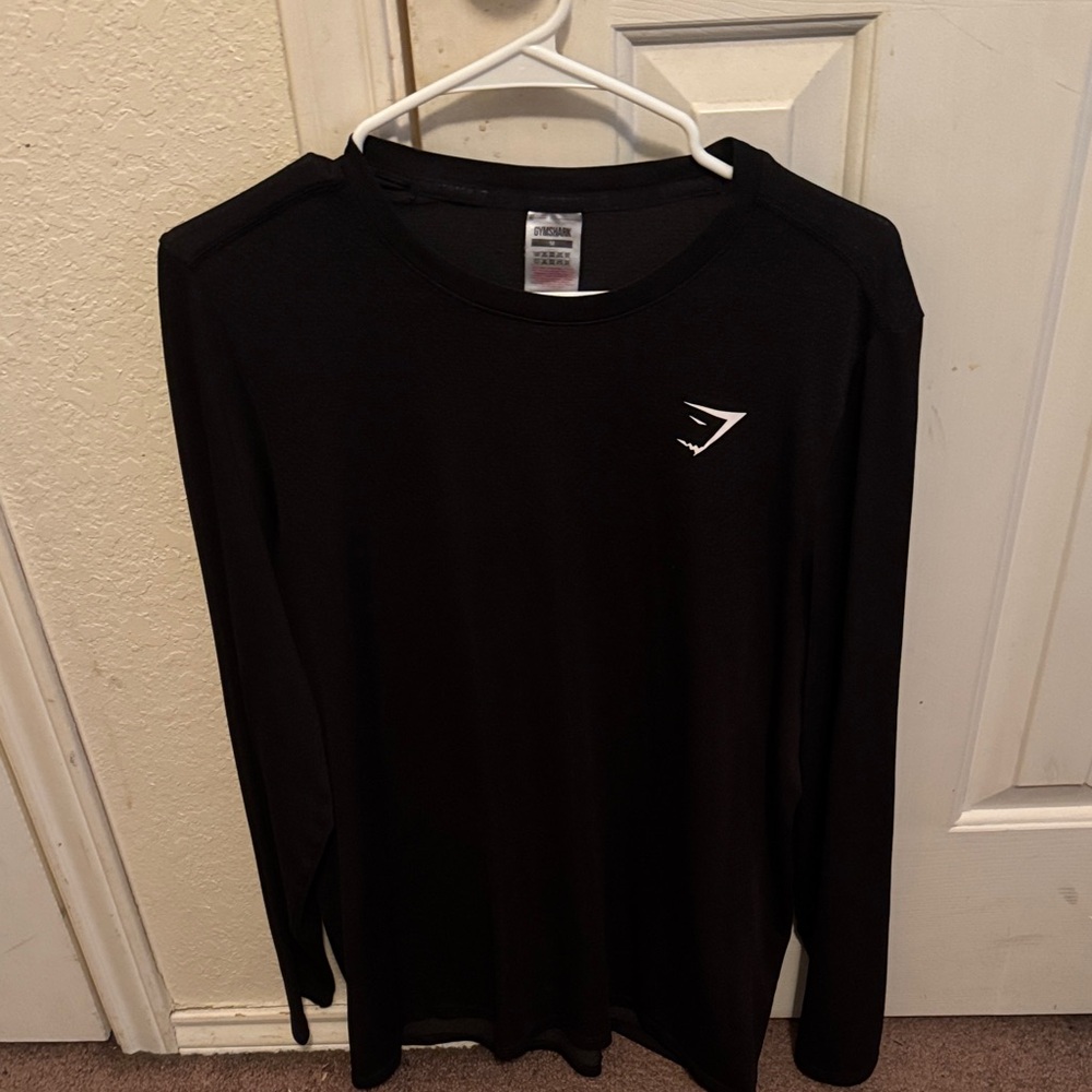 Gymshark Long Sleeve Shirt with Logo Size M